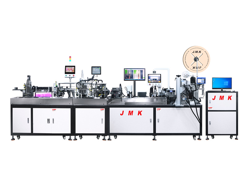 JM-228 全自動(dòng)穿號(hào)碼管點(diǎn)膠固化端子壓接機(jī)